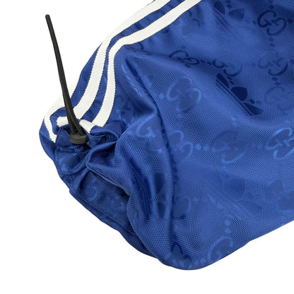 Gucci Adidas GG Pattern Trefoil Side Line Nylon Jacket Blue 38 — view 9