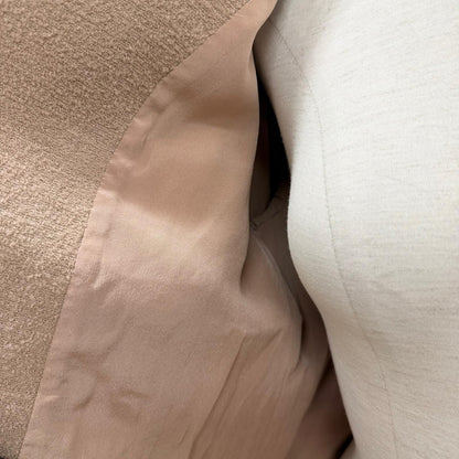 Dior Logo Button Scalloped Edge Bow Pea Jacket Beige 40 — view 5