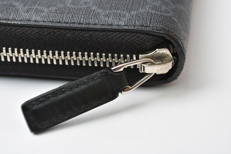 Gucci Wallet Zip Around GG Supreme New Web Black — view 5