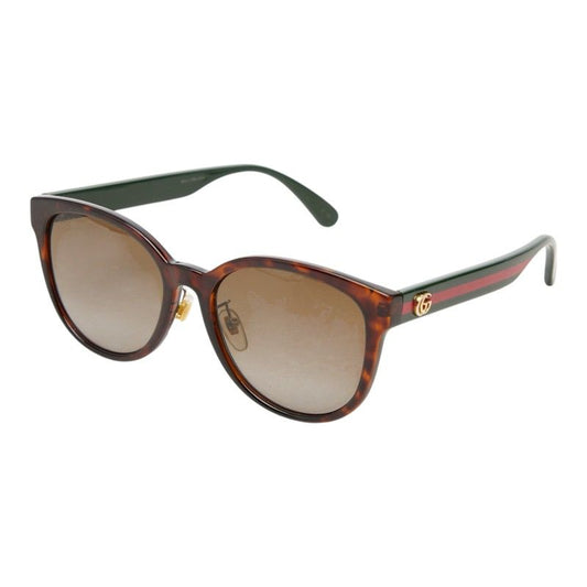 Gucci Sherry Line Double Asian Fit Sunglasses Eyewear Brown Green Red Acetate