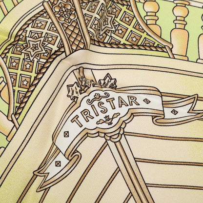 Hermes Carre 90 Railing Ship Handrail Scarf Green Multicolor Silk — view 7