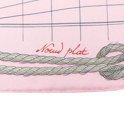 Hermes Carre 90 Cheval de Mer Sea Horse Scarf Pink Silk — view 4