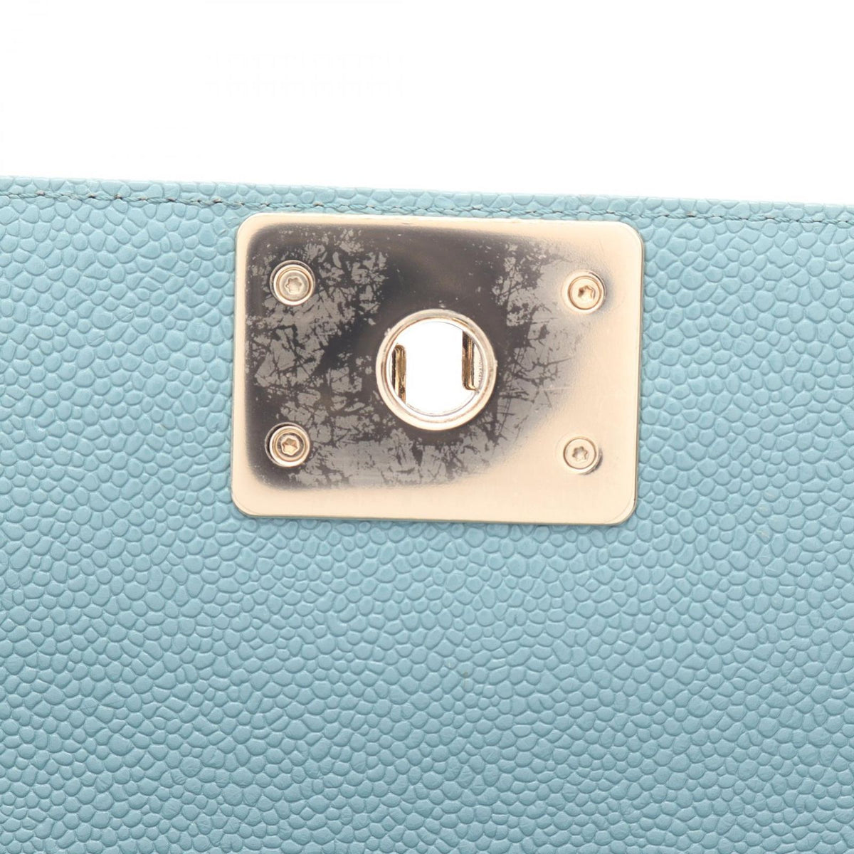 Chanel Shoulder Bag Boy Small Light Blue Caviar Leather Chain — view 7