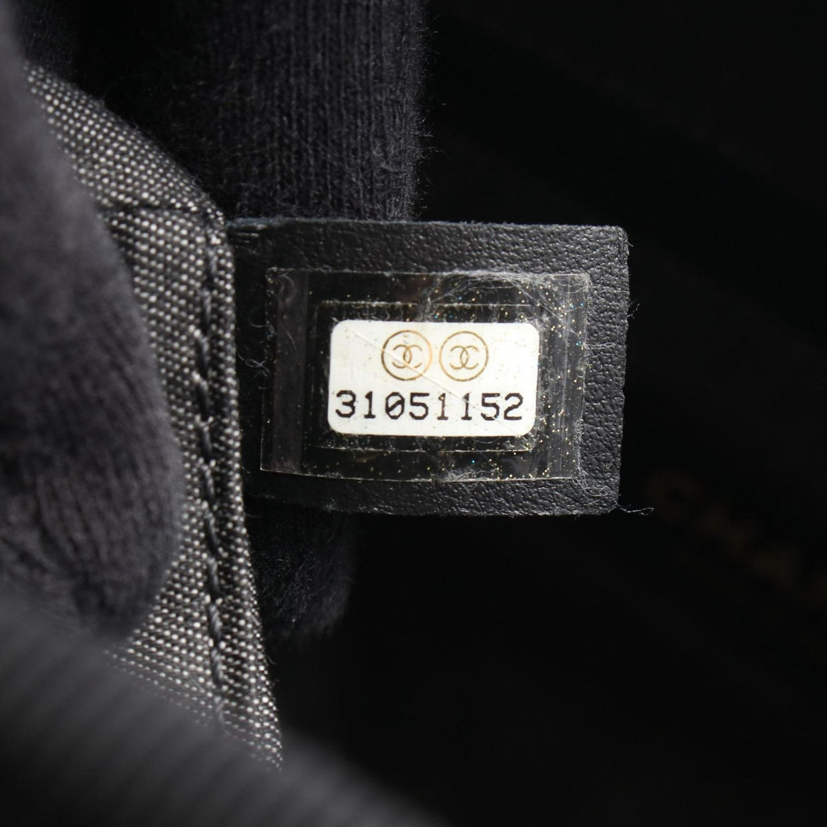 Chanel Tote Bag Deauville Black Leather Chain MM — view 5