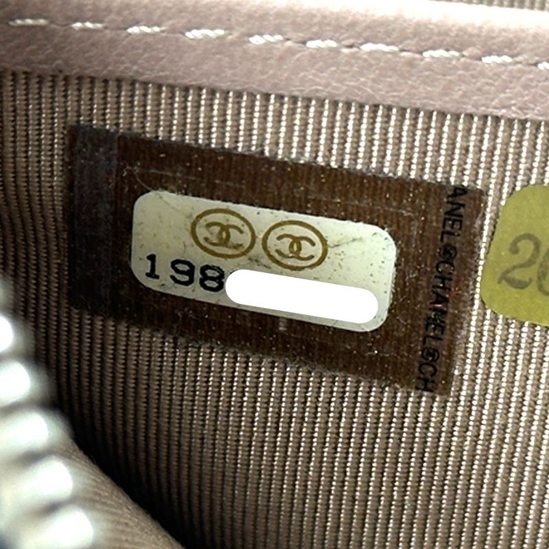 Chanel Wallet Quilted Lambskin Black Beige Zip Around — view 6
