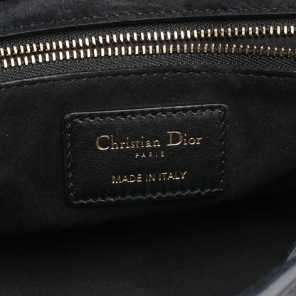 Dior Handbag Lady Dior Studs 2-Way Black Leather Tote Medium — view 4