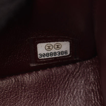 Chanel Shoulder Bag Quilted Double Flap Black Caviar Leather Chain — view 5