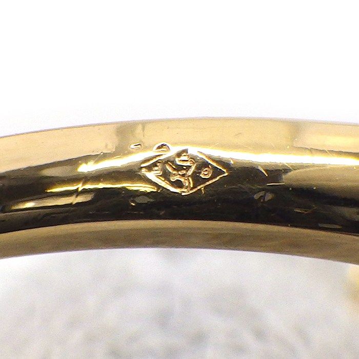 Van Cleef & Arpels Ring Vintage Alhambra Carnelian Point Diamond 18K Yellow — view 5