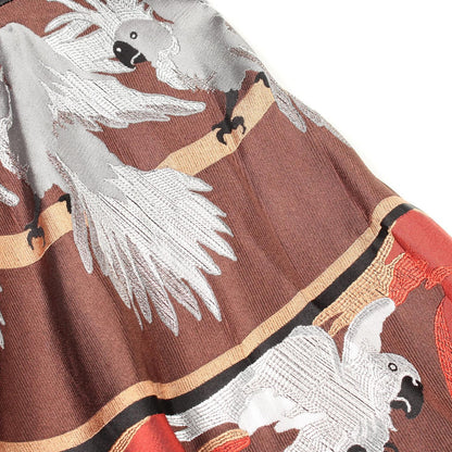 Fendi Dress Embroidery Parrot Cami Silk — view 8