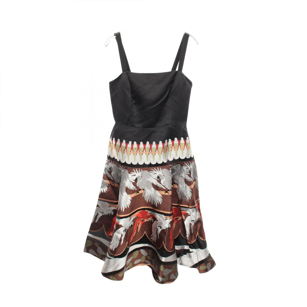 Fendi Dress Embroidery Parrot Cami Silk