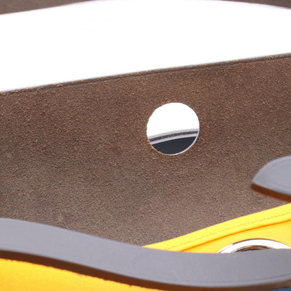 Hermes Handbag Herbag Zip PM Blue Jaune D'or Izmir Canvas Leather Verso — view 6
