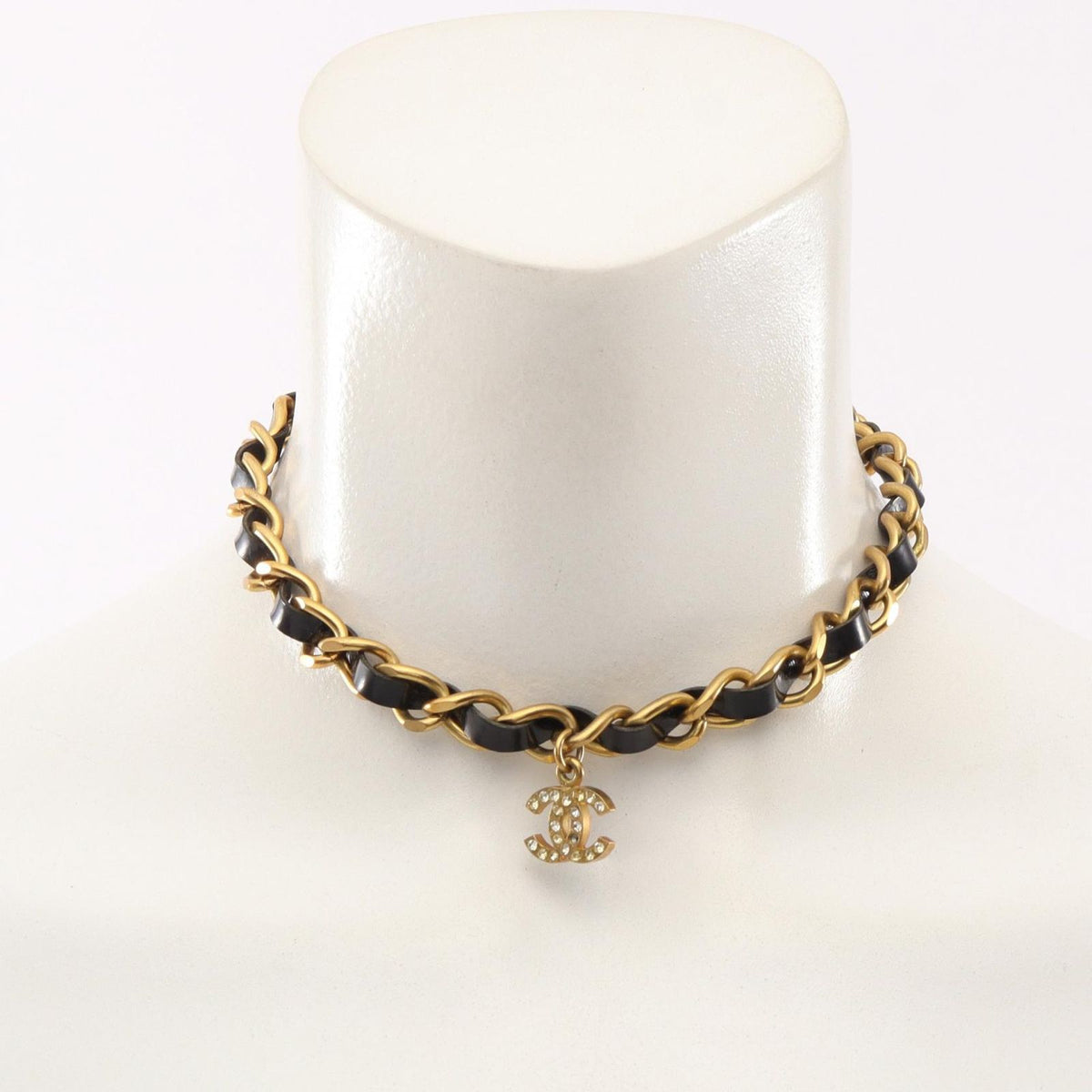 Chanel Choker CC Logo Necklace — view 5