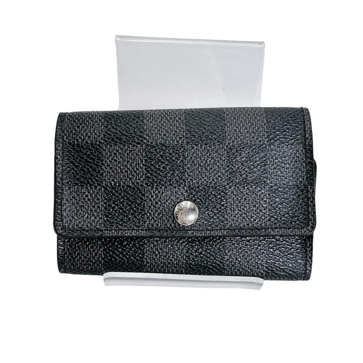 Louis Vuitton Damier Graphite Case Multicles 6 Key Black Key Holder