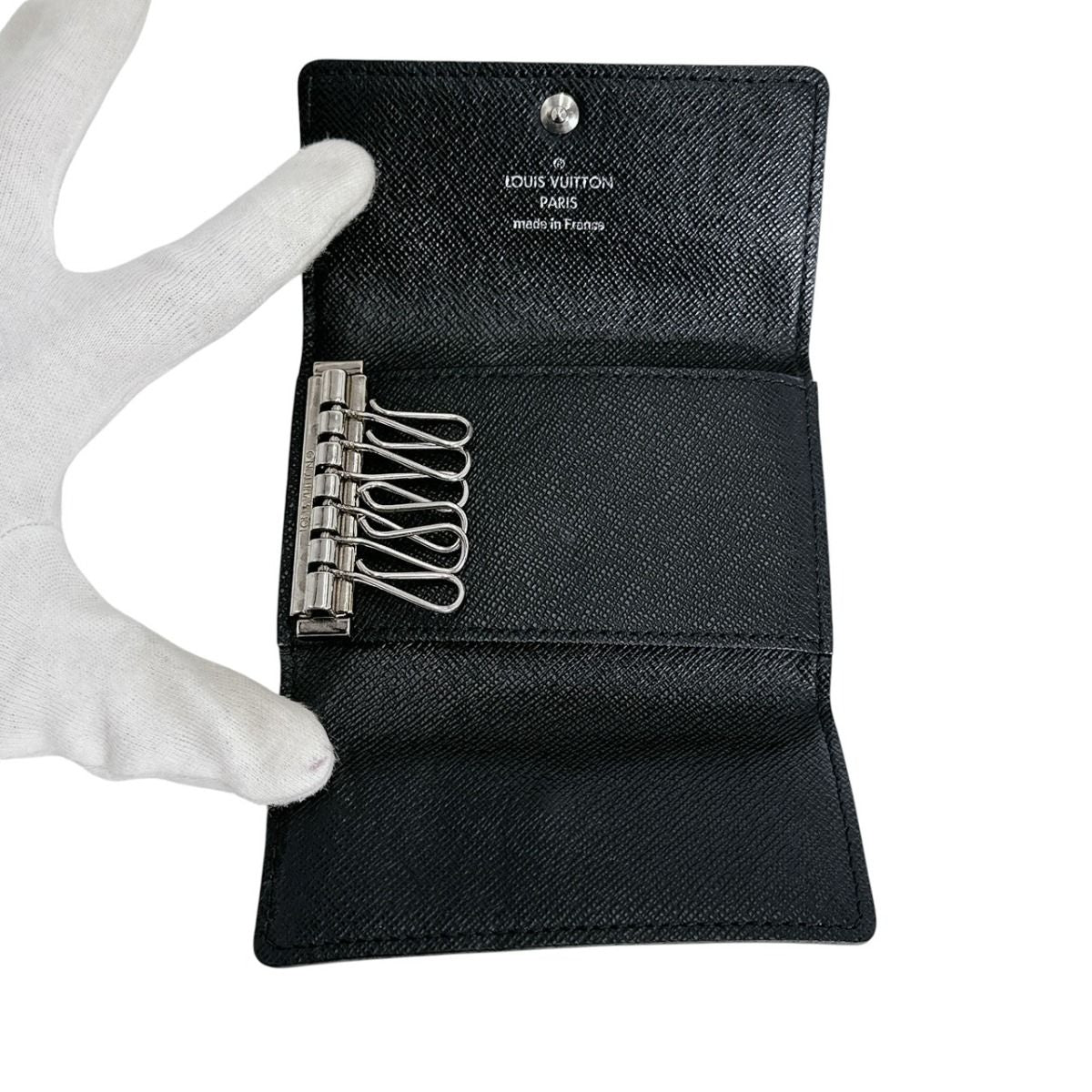 Louis Vuitton Damier Graphite Case Multicles 6 Key Black Key Holder — view 7