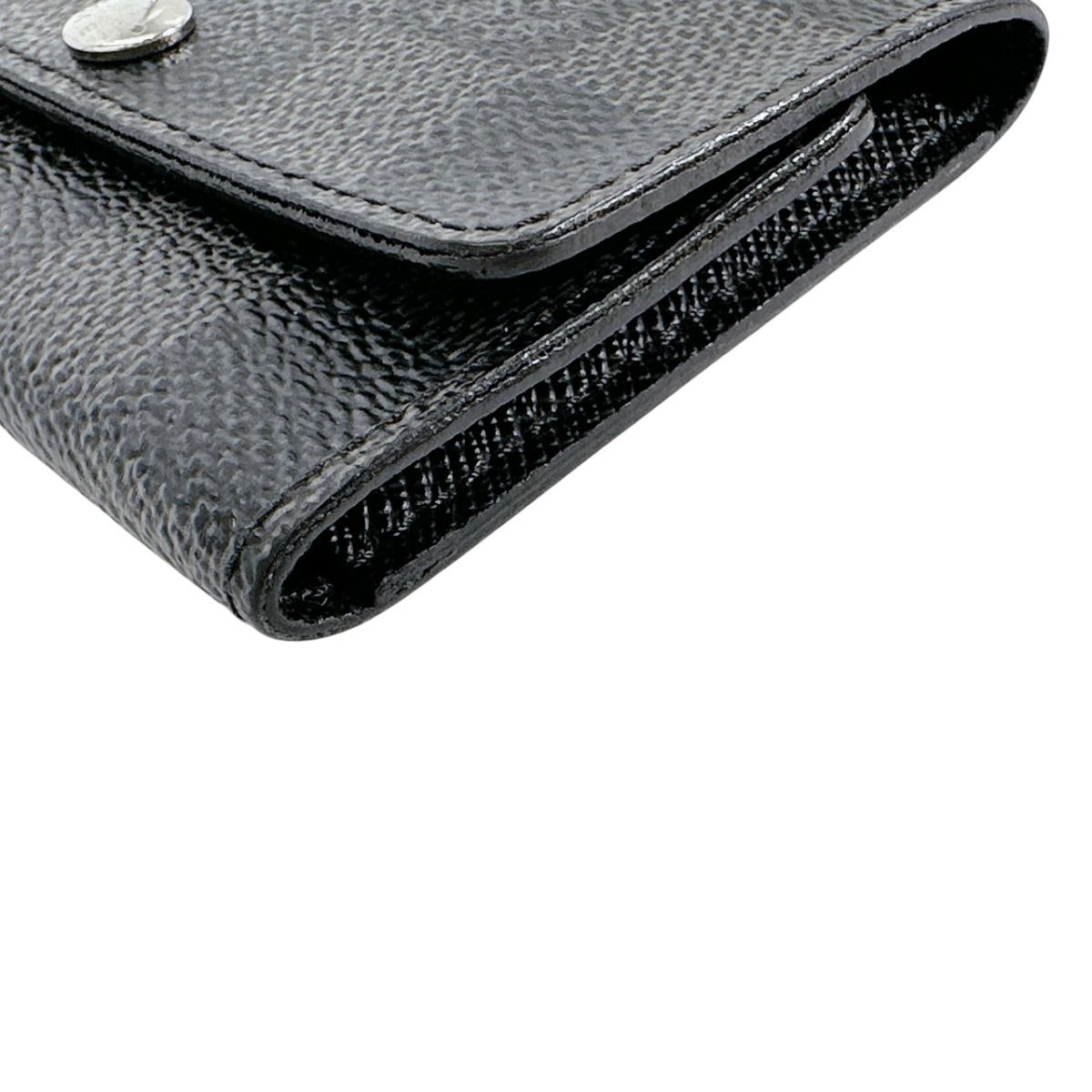 Louis Vuitton Damier Graphite Case Multicles 6 Key Black Key Holder — view 5