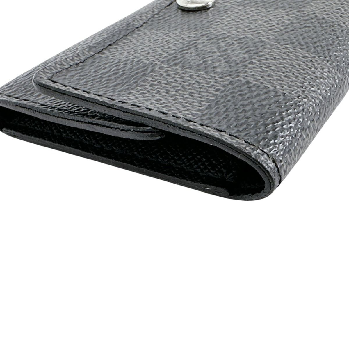 Louis Vuitton Damier Graphite Case Multicles 6 Key Black Key Holder — view 6