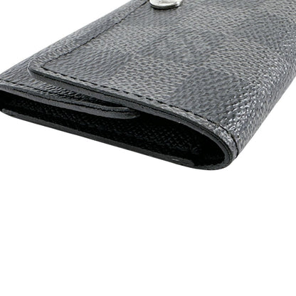 Louis Vuitton Damier Graphite Case Multicles 6 Key Black Key Holder — view 6