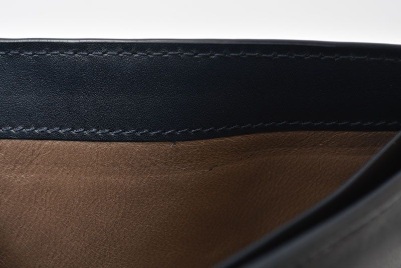 Bottega Veneta Wallet Bifold Fold Intrecciato Navy — view 9