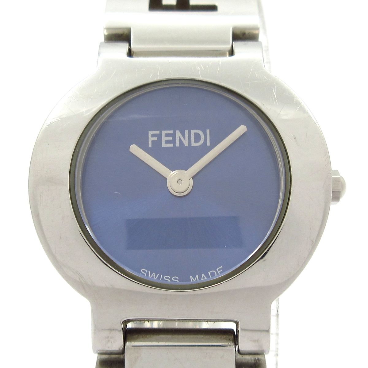 Fendi Watch Navy Silver