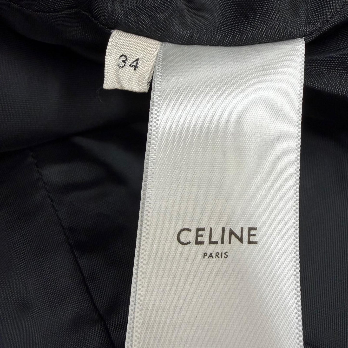 Celine Cashmere Spencer Captain Jacket Collarless Black 34 — view 8