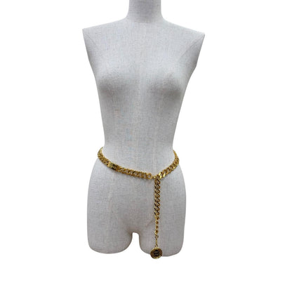 Chanel Vintage Metal 31 Rue Cambon CC Logo Chain Belt Gold Plated — view 3