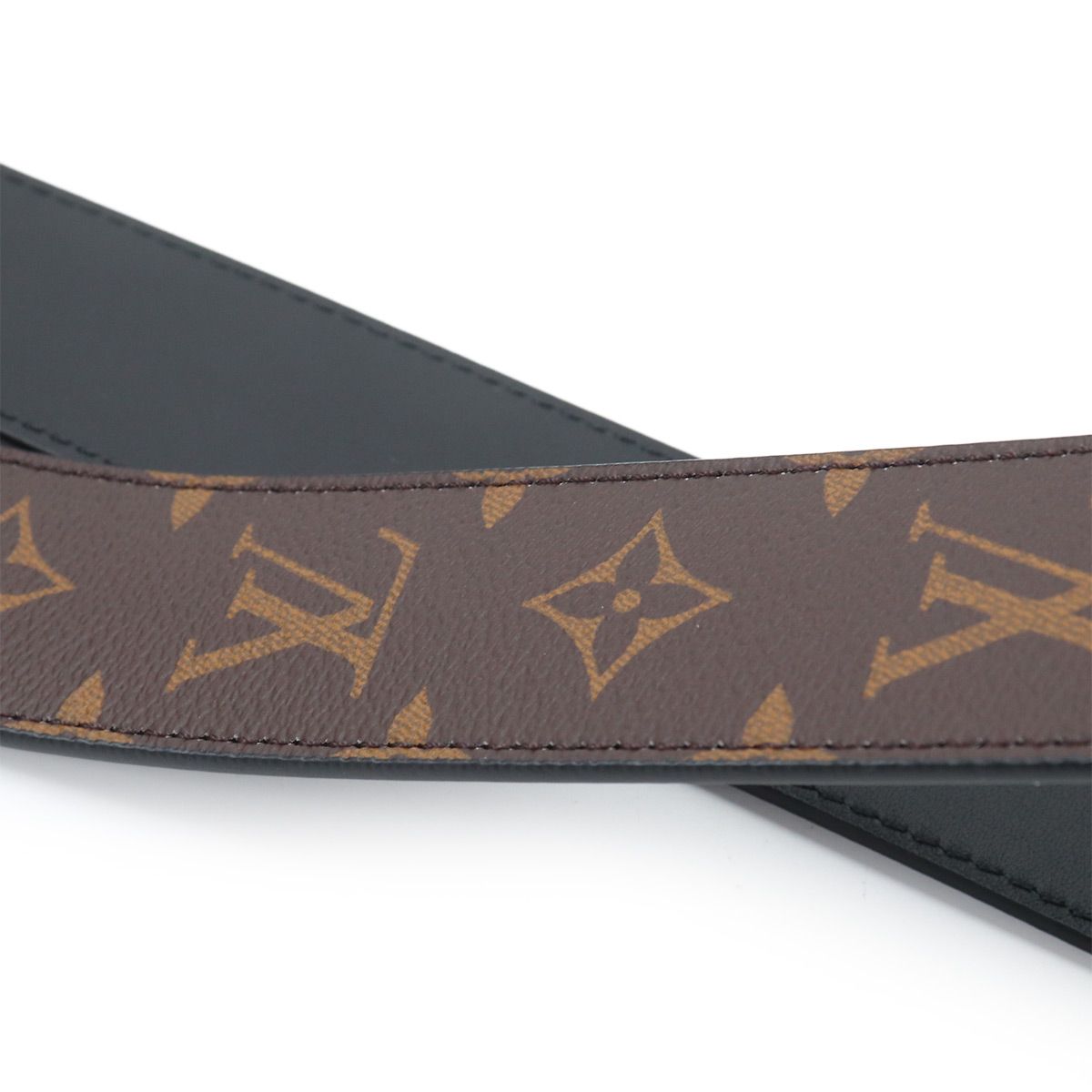 Louis Vuitton Monogram Shoulder Strap Leather Brown Gold — view 2