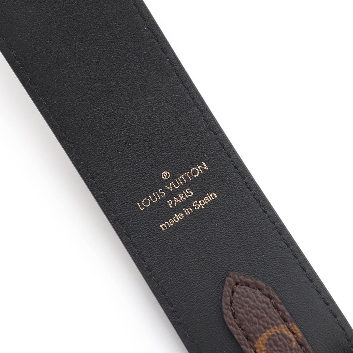 Louis Vuitton Monogram Shoulder Strap Leather Brown Gold — view 3