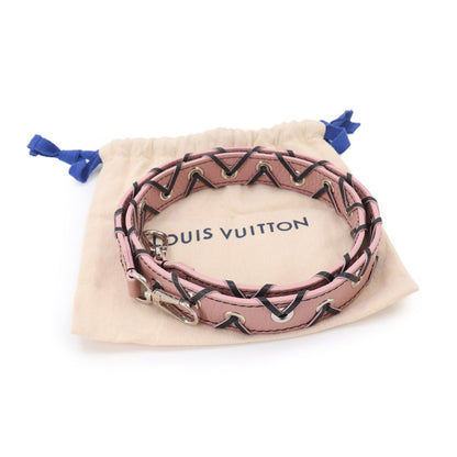 Louis Vuitton Shoulder Strap Leather Pink Silver suup — view 2