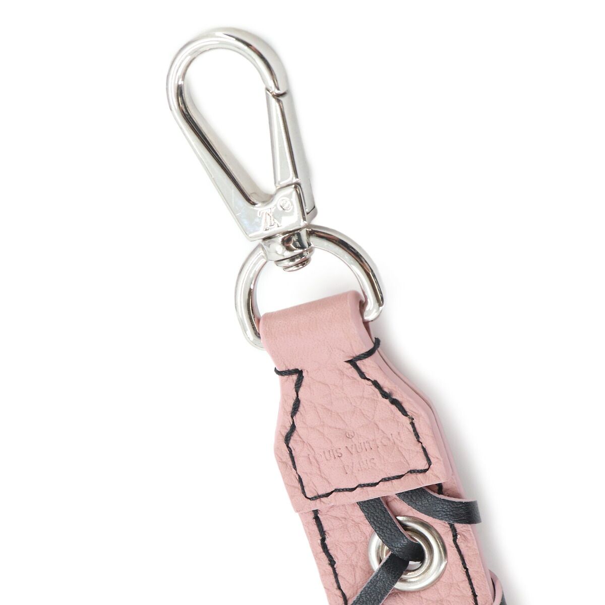Louis Vuitton Shoulder Strap Leather Pink Silver suup — view 5