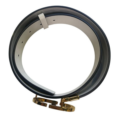 Dior Belt 30 Montigne Reversible Calf Leather Black White — view 5