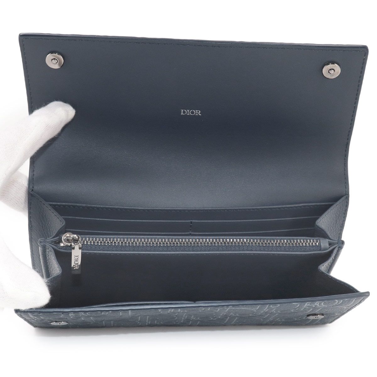 Dior Line Long Flap Wallet Bifold — view 6