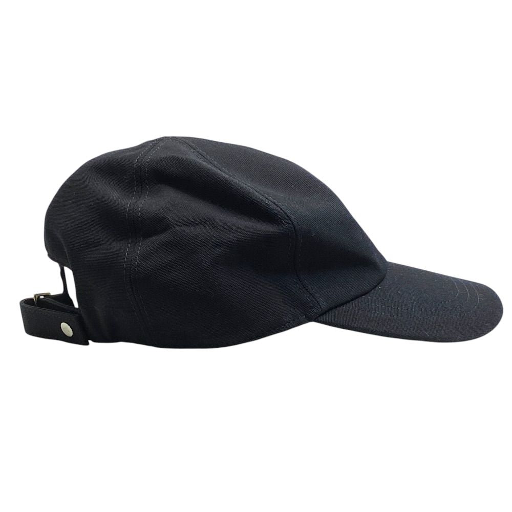 Dior CD Logo Studded Baseball Cap Cotton Black Daily Use — view 5