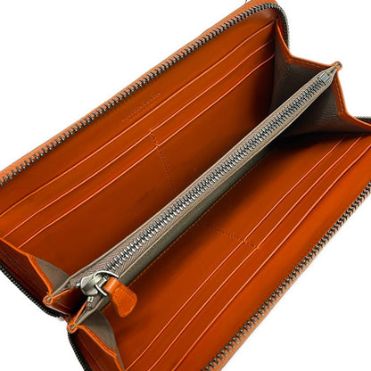 Bottega Veneta Wallet Orange Embossed — view 3