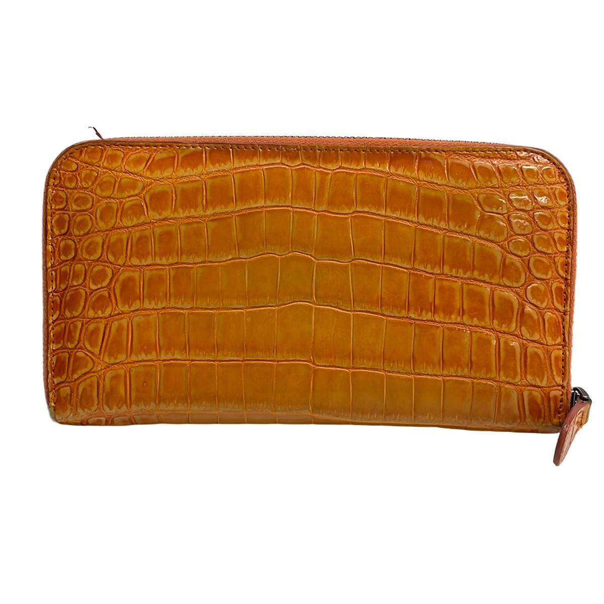 Bottega Veneta Wallet Orange Embossed — view 2