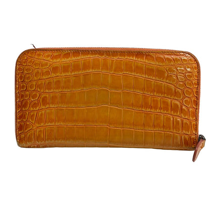 Bottega Veneta Wallet Orange Embossed — view 2