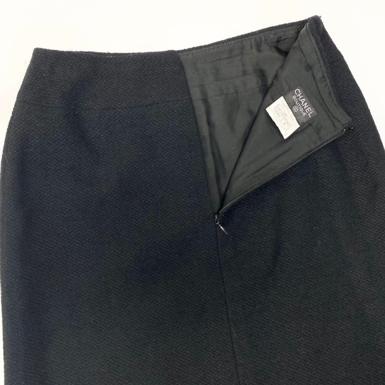 Chanel Boutique Wool Nylon Skirt — view 5