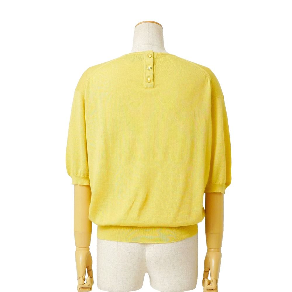 Gucci Vintage Sweater M Cashmere Silk Short Sleeve Knit Pullover — view 2