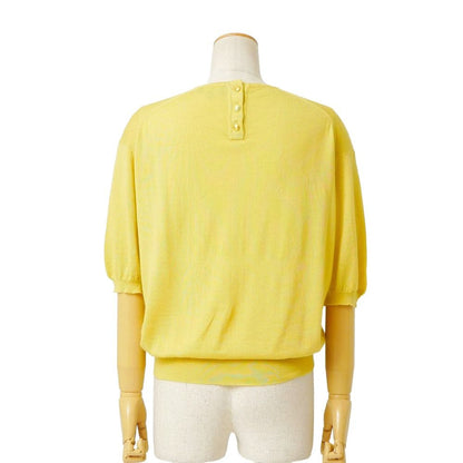 Gucci Vintage Sweater M Cashmere Silk Short Sleeve Knit Pullover — view 2