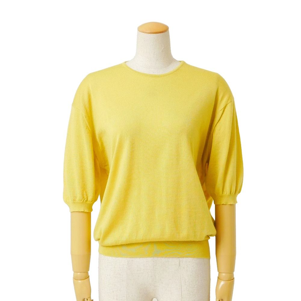Gucci Vintage Sweater M Cashmere Silk Short Sleeve Knit Pullover