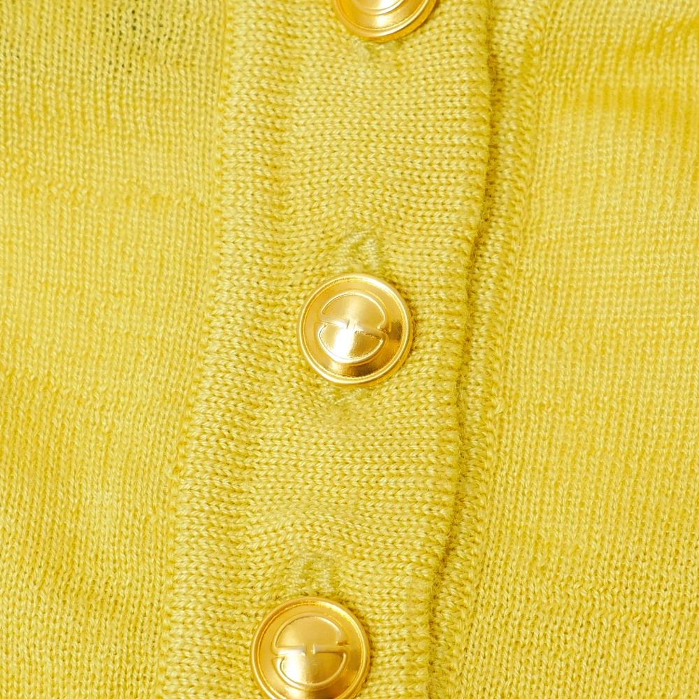 Gucci Vintage Sweater M Cashmere Silk Short Sleeve Knit Pullover — view 6