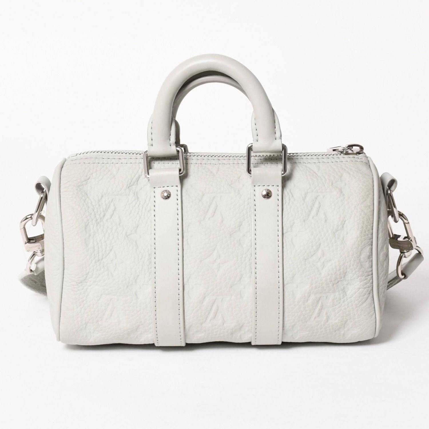 Louis Vuitton Keepall Bandouliere 25 Taurillon Monogram Mineral Gray — view 2