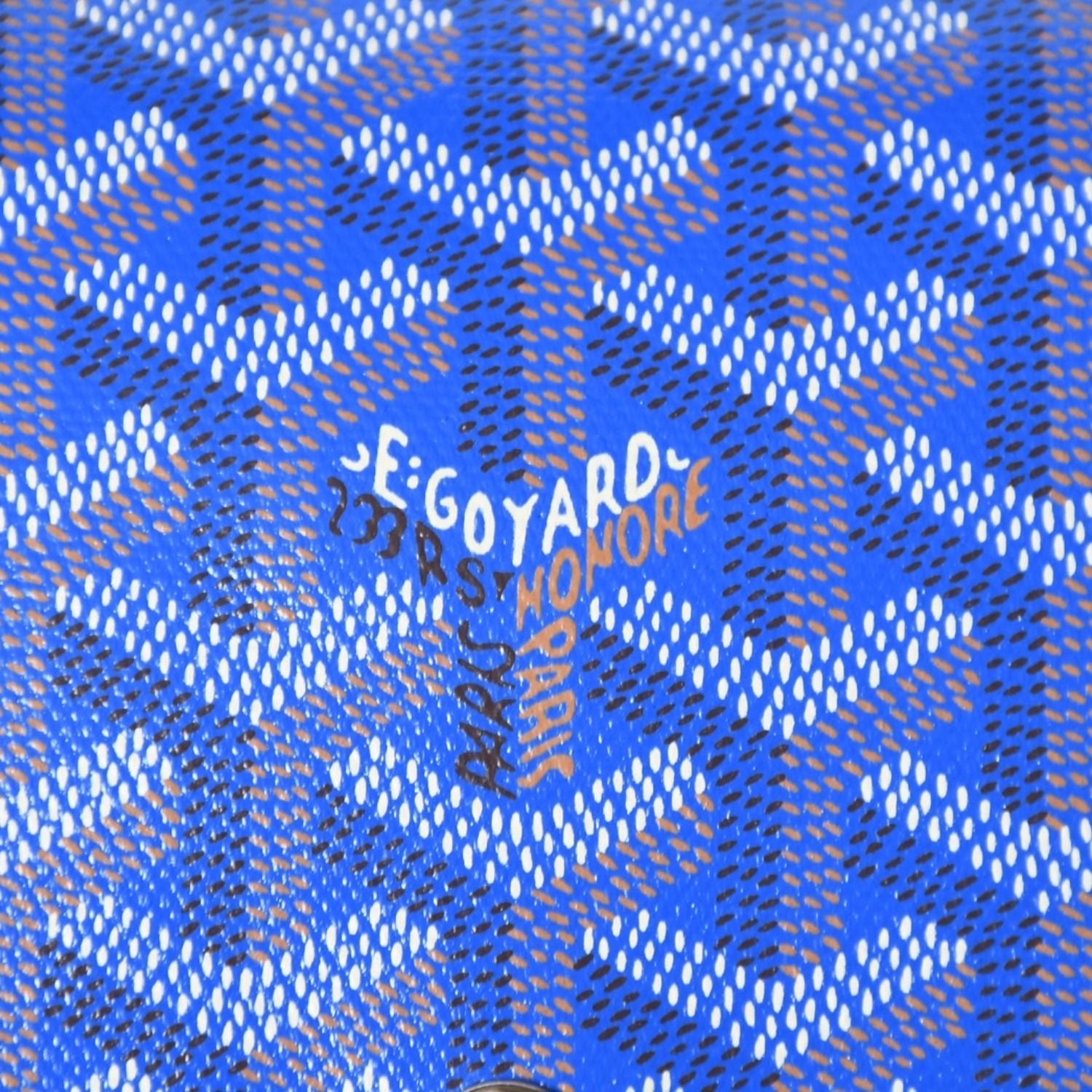 Goyard Plumet Pouch Wallet Shoulder Bag Blue Silver — view 7