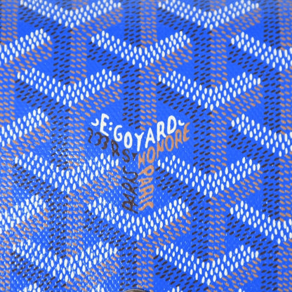 Goyard Plumet Pouch Wallet Shoulder Bag Blue Silver — view 7