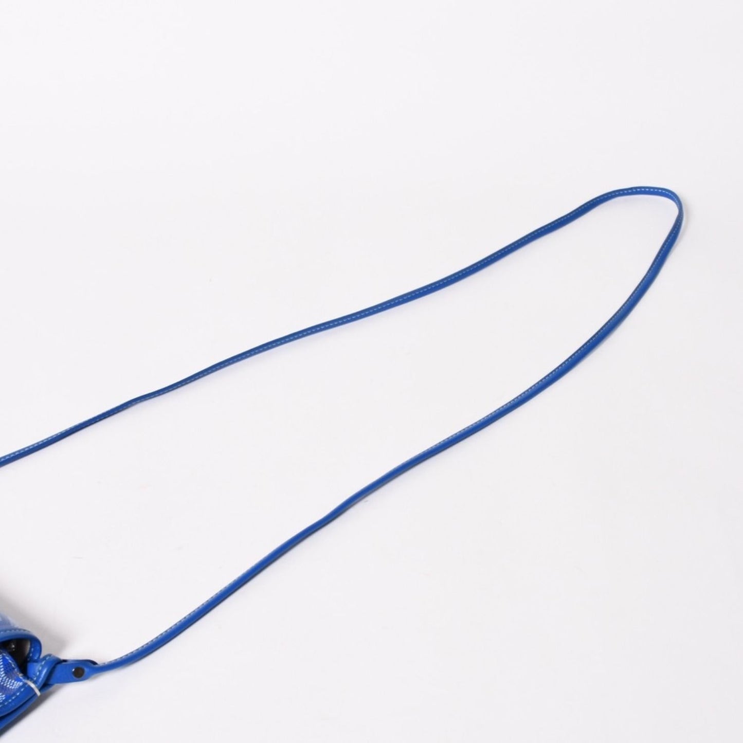 Goyard Plumet Pouch Wallet Shoulder Bag Blue Silver — view 4