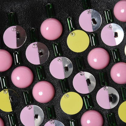 Fendi Micro Peekaboo 2-Way Shoulder Bag Studs Pink Yellow Silver — view 8