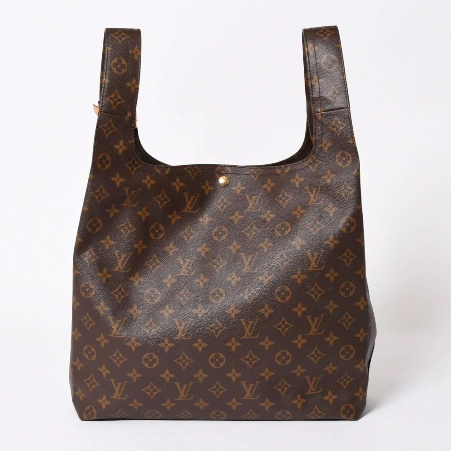 Louis Vuitton Atlantis GM Monogram Canvas Tote Shoulder Bag Brown Gold — view 3