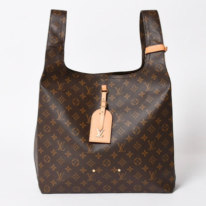 Louis Vuitton Atlantis GM Monogram Canvas Tote Shoulder Bag Brown Gold — view 2