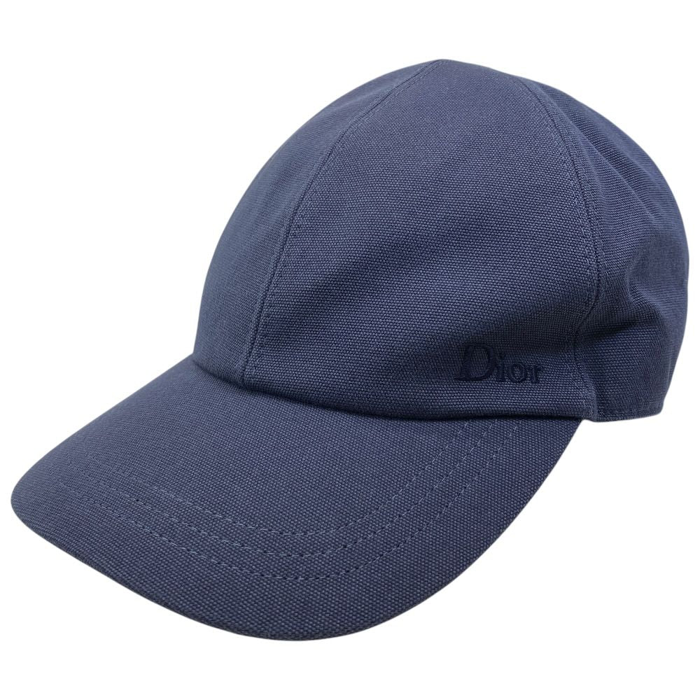 Dior Logo Embroidery Baseball Cap Cotton Navy Daily Use