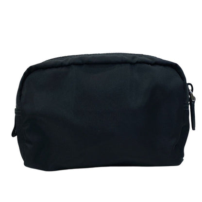 Prada Pouch Makeup Triangle Logo Nylon Black Everyday — view 2