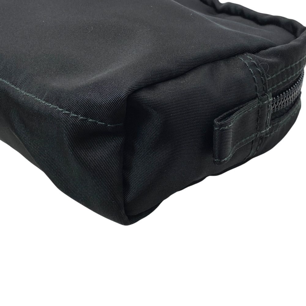 Prada Pouch Makeup Triangle Logo Nylon Black Everyday — view 4